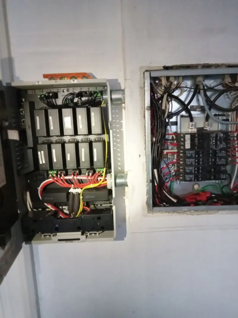 Electrical panel upgrade completed for Security Camera Wiring in Fountain Inn